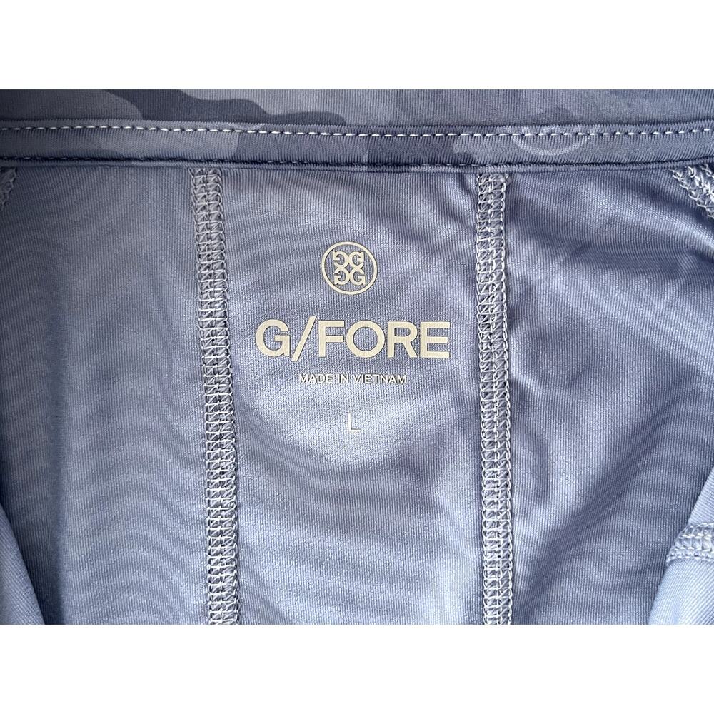 G/Fore Sz L Icon Camo Tech 1/4 Zip Pullover Top Stretch Tennis Pickleball Golf - Picture 11 of 12